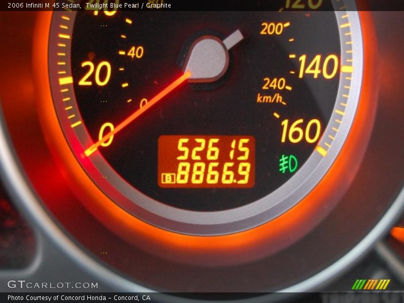 Twilight Blue Pearl / Graphite 2006 Infiniti M 45 Sedan