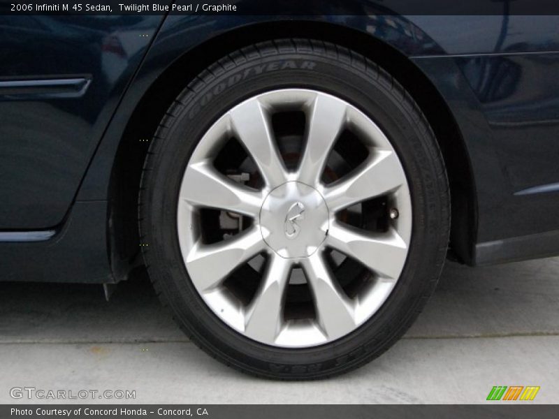 Twilight Blue Pearl / Graphite 2006 Infiniti M 45 Sedan