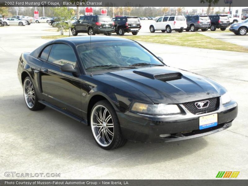 Black / Dark Charcoal 2002 Ford Mustang GT Coupe