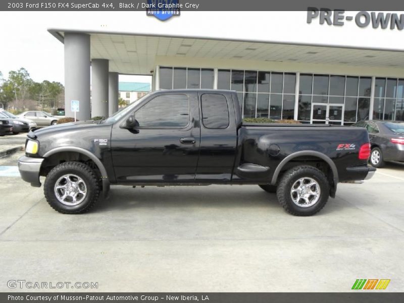 Black / Dark Graphite Grey 2003 Ford F150 FX4 SuperCab 4x4