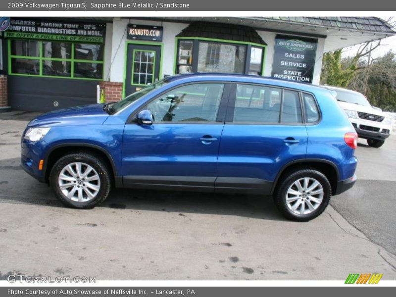 Sapphire Blue Metallic / Sandstone 2009 Volkswagen Tiguan S