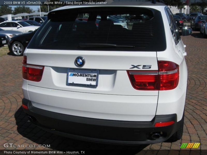 Alpine White / Sand Beige Nevada Leather 2009 BMW X5 xDrive30i