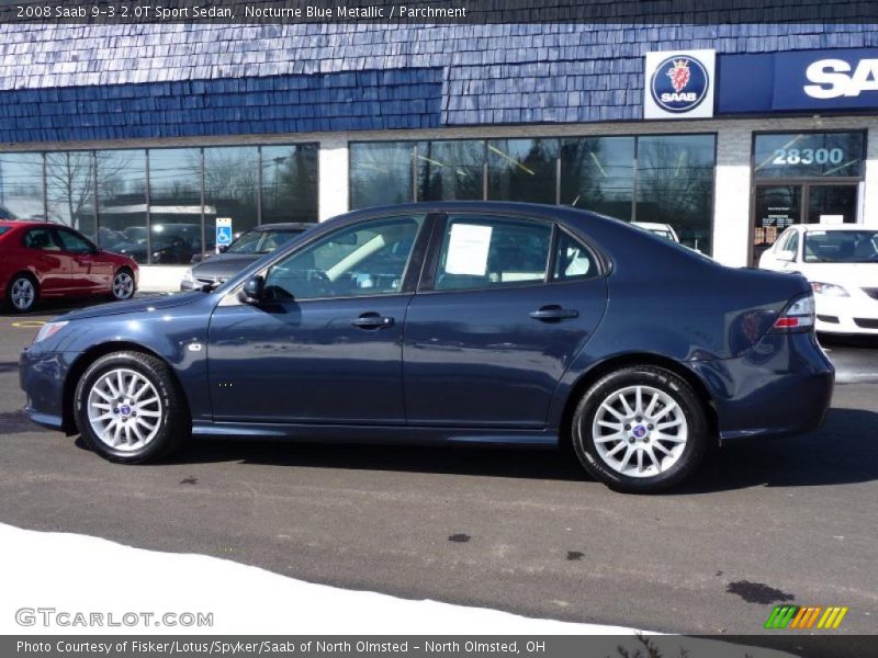 Nocturne Blue Metallic / Parchment 2008 Saab 9-3 2.0T Sport Sedan