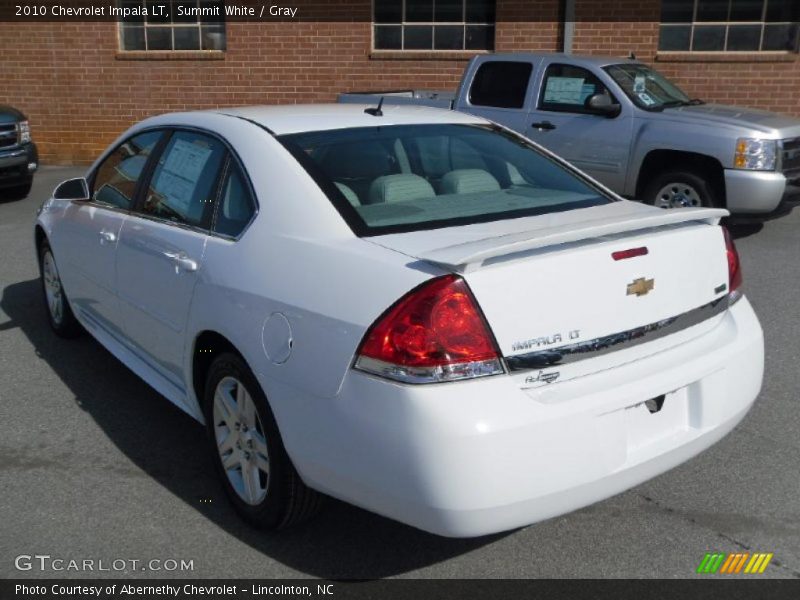 Summit White / Gray 2010 Chevrolet Impala LT