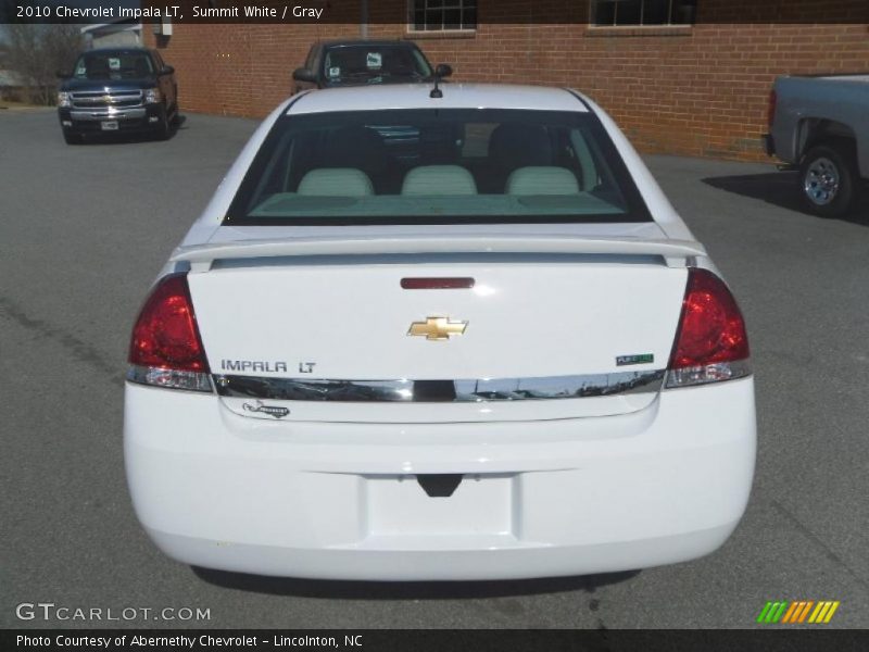 Summit White / Gray 2010 Chevrolet Impala LT