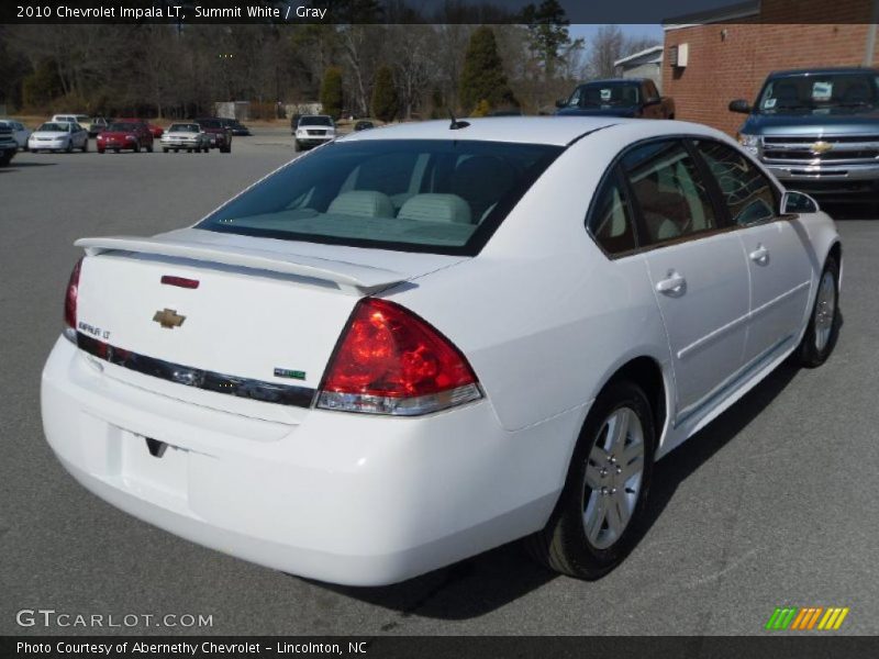 Summit White / Gray 2010 Chevrolet Impala LT