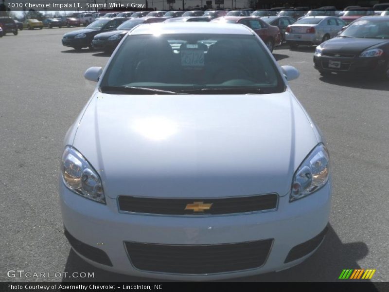Summit White / Gray 2010 Chevrolet Impala LT
