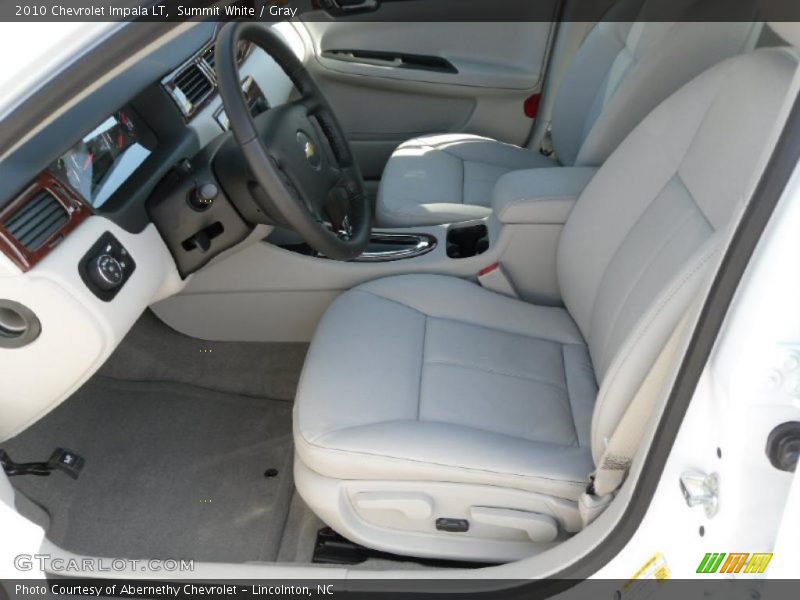 Summit White / Gray 2010 Chevrolet Impala LT