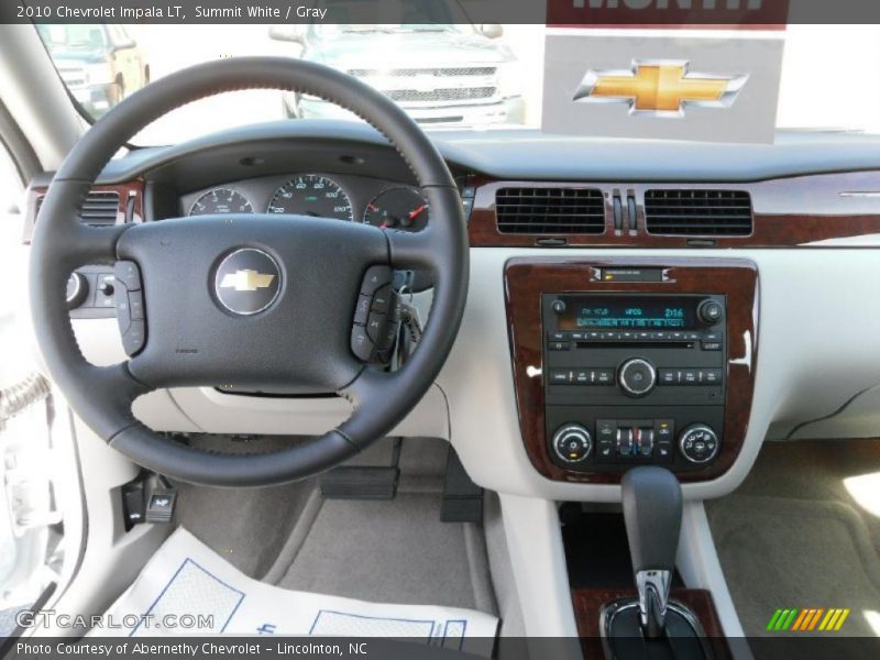 Summit White / Gray 2010 Chevrolet Impala LT