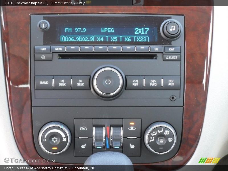 Summit White / Gray 2010 Chevrolet Impala LT