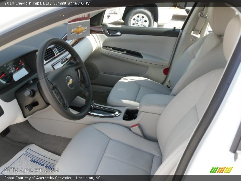 Summit White / Gray 2010 Chevrolet Impala LT