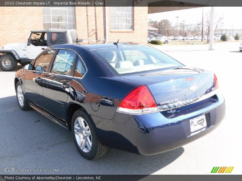 Imperial Blue Metallic / Gray 2010 Chevrolet Impala LT