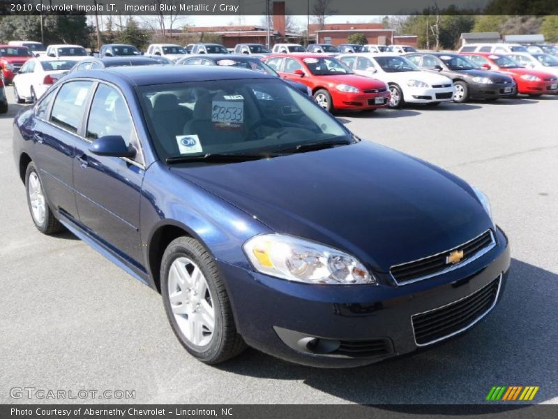 Imperial Blue Metallic / Gray 2010 Chevrolet Impala LT