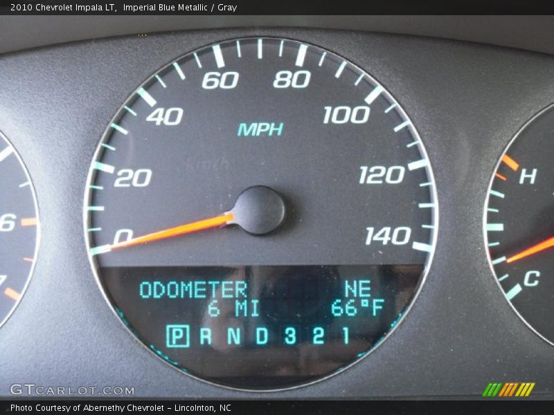 Imperial Blue Metallic / Gray 2010 Chevrolet Impala LT