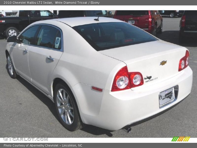 White Diamond Tricoat / Ebony 2010 Chevrolet Malibu LTZ Sedan