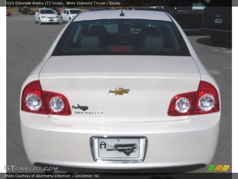 White Diamond Tricoat / Ebony 2010 Chevrolet Malibu LTZ Sedan