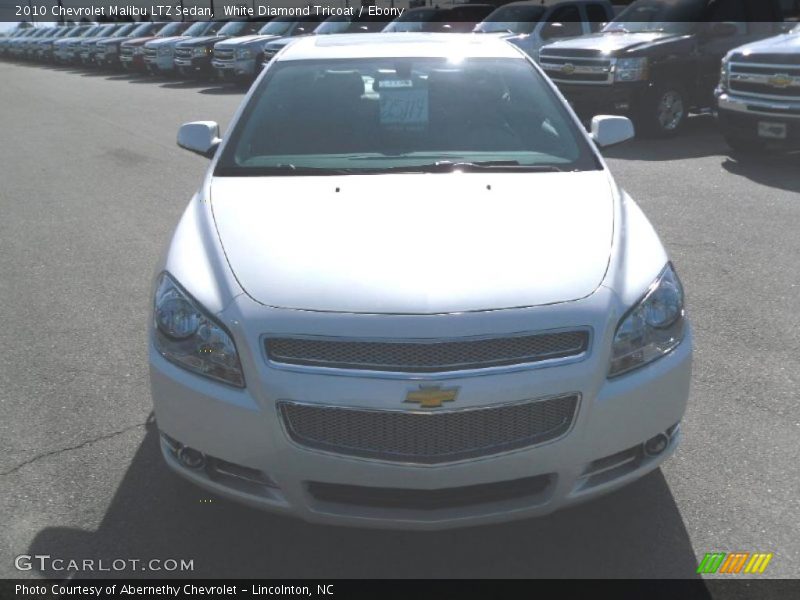 White Diamond Tricoat / Ebony 2010 Chevrolet Malibu LTZ Sedan