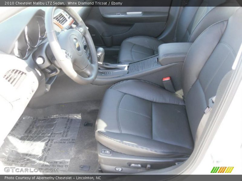 White Diamond Tricoat / Ebony 2010 Chevrolet Malibu LTZ Sedan