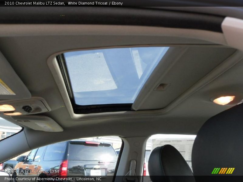White Diamond Tricoat / Ebony 2010 Chevrolet Malibu LTZ Sedan