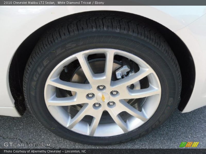 White Diamond Tricoat / Ebony 2010 Chevrolet Malibu LTZ Sedan