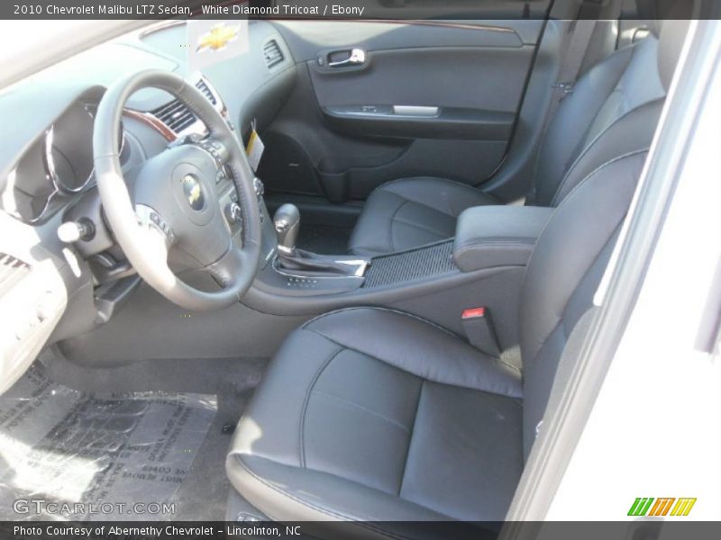 White Diamond Tricoat / Ebony 2010 Chevrolet Malibu LTZ Sedan