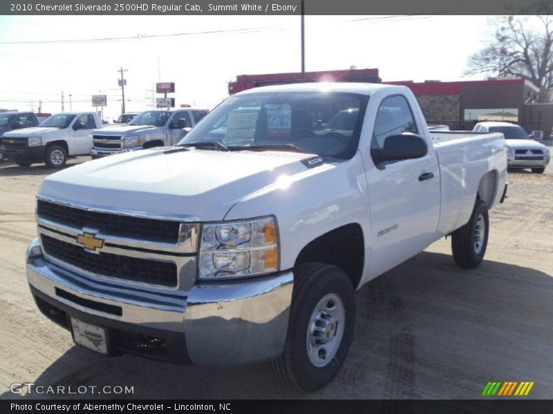 Summit White / Ebony 2010 Chevrolet Silverado 2500HD Regular Cab