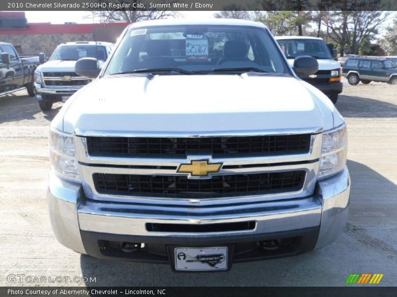 Summit White / Ebony 2010 Chevrolet Silverado 2500HD Regular Cab