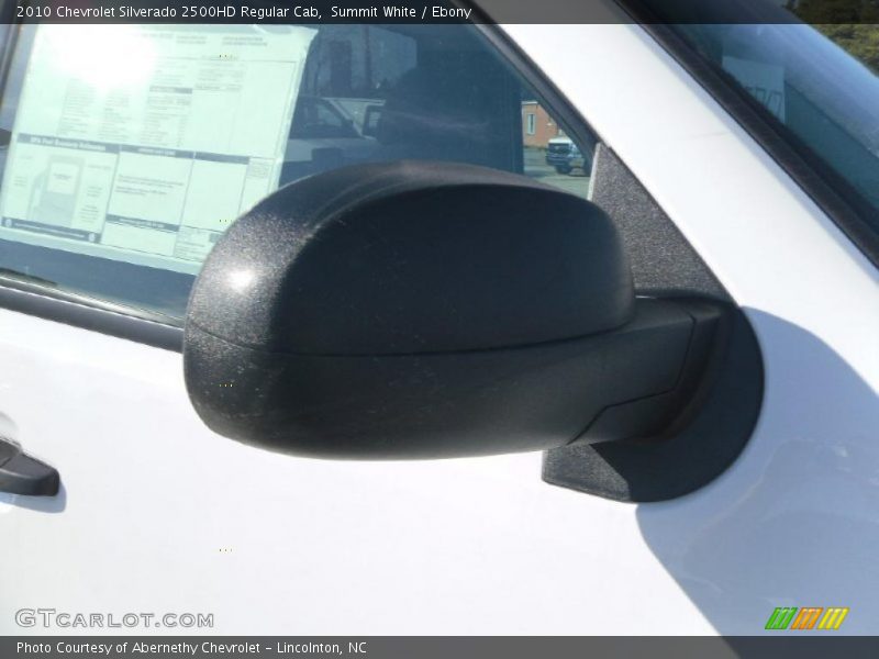 Summit White / Ebony 2010 Chevrolet Silverado 2500HD Regular Cab