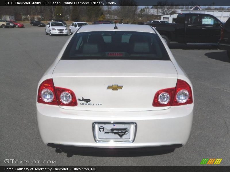 White Diamond Tricoat / Ebony 2010 Chevrolet Malibu LTZ Sedan