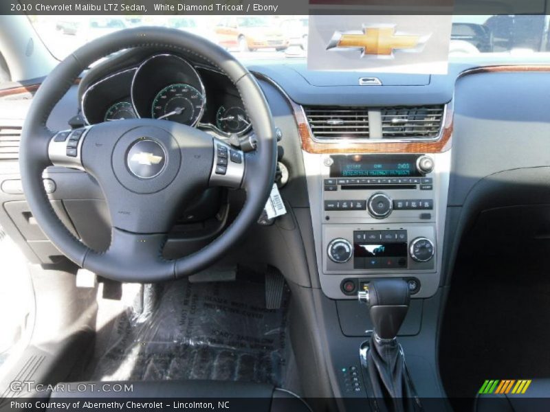 White Diamond Tricoat / Ebony 2010 Chevrolet Malibu LTZ Sedan