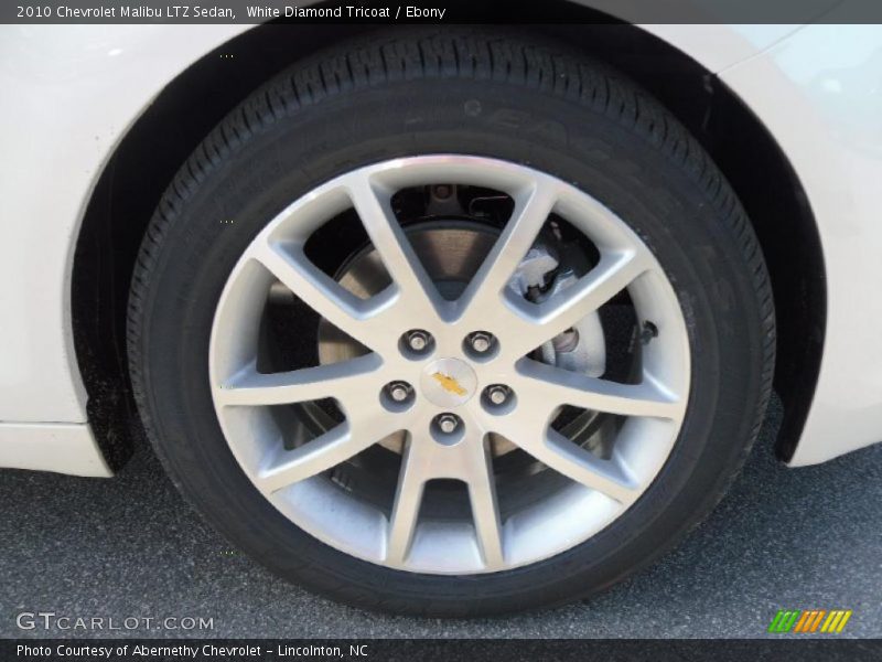 White Diamond Tricoat / Ebony 2010 Chevrolet Malibu LTZ Sedan