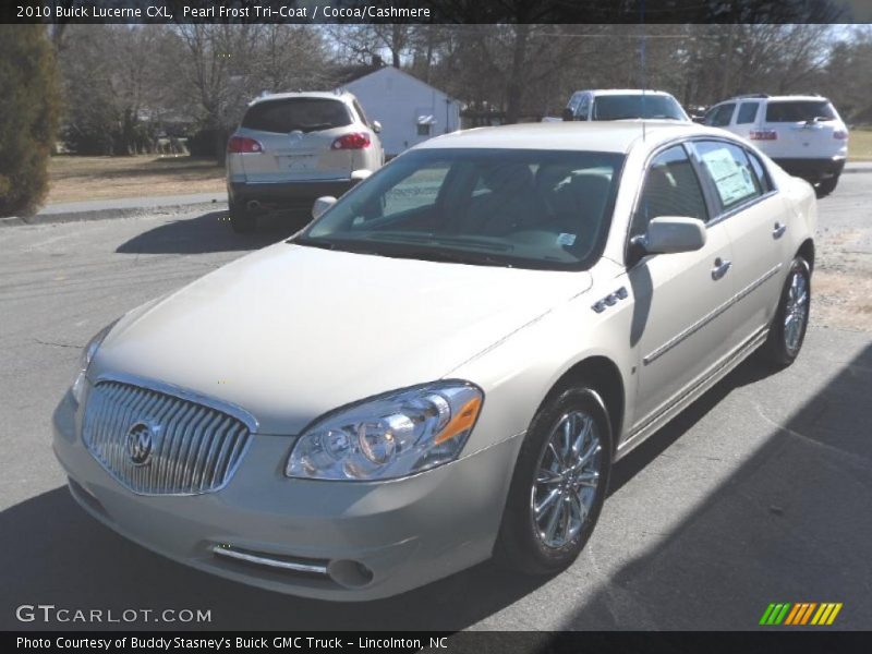 Pearl Frost Tri-Coat / Cocoa/Cashmere 2010 Buick Lucerne CXL