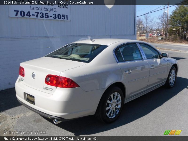 Pearl Frost Tri-Coat / Cocoa/Cashmere 2010 Buick Lucerne CXL