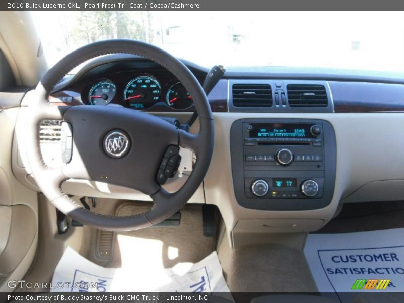 Pearl Frost Tri-Coat / Cocoa/Cashmere 2010 Buick Lucerne CXL