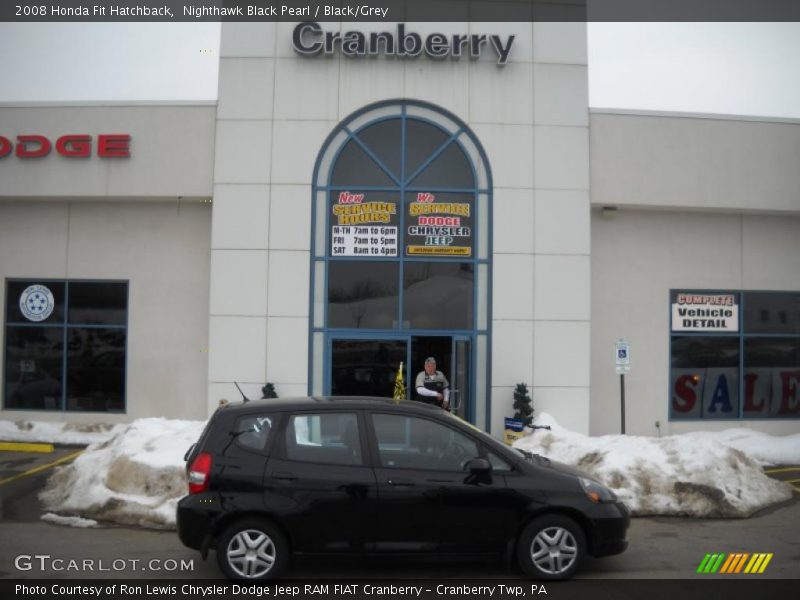 Nighthawk Black Pearl / Black/Grey 2008 Honda Fit Hatchback