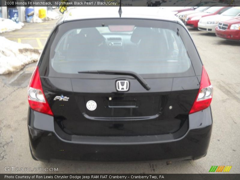 Nighthawk Black Pearl / Black/Grey 2008 Honda Fit Hatchback
