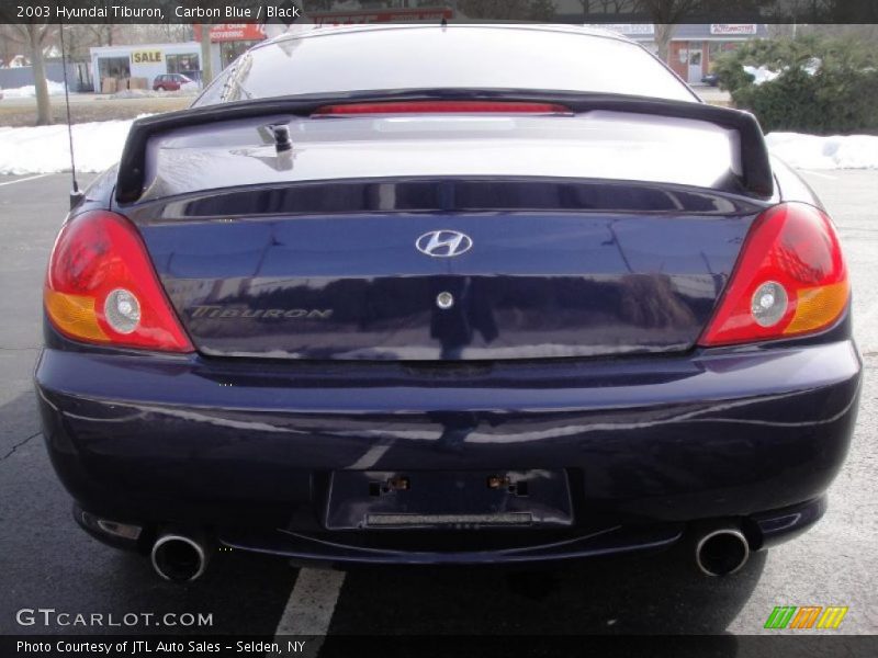 Carbon Blue / Black 2003 Hyundai Tiburon