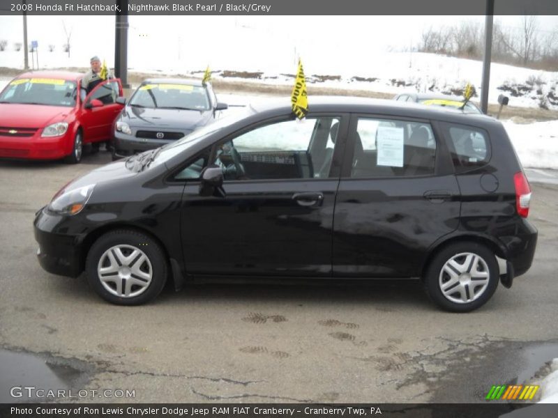 Nighthawk Black Pearl / Black/Grey 2008 Honda Fit Hatchback