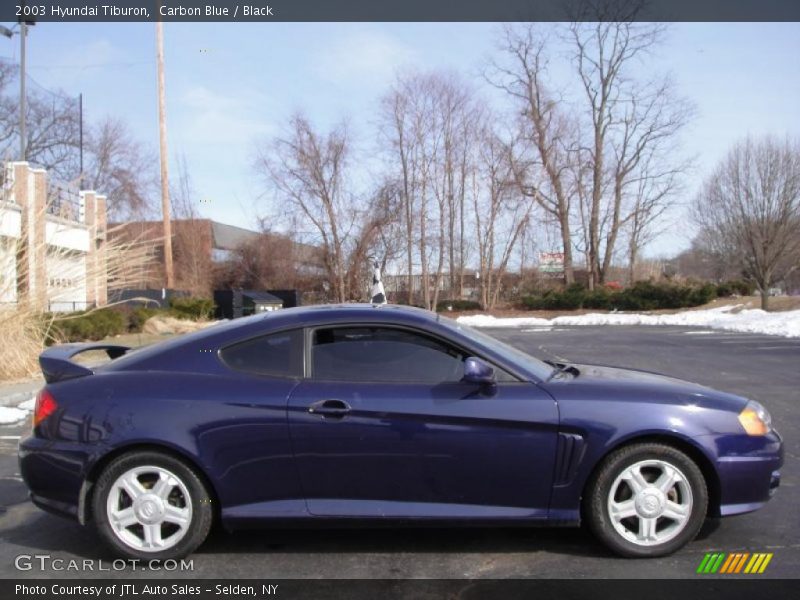 Carbon Blue / Black 2003 Hyundai Tiburon