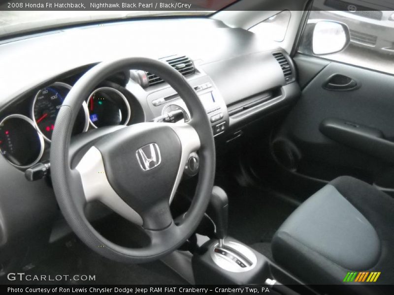 Nighthawk Black Pearl / Black/Grey 2008 Honda Fit Hatchback
