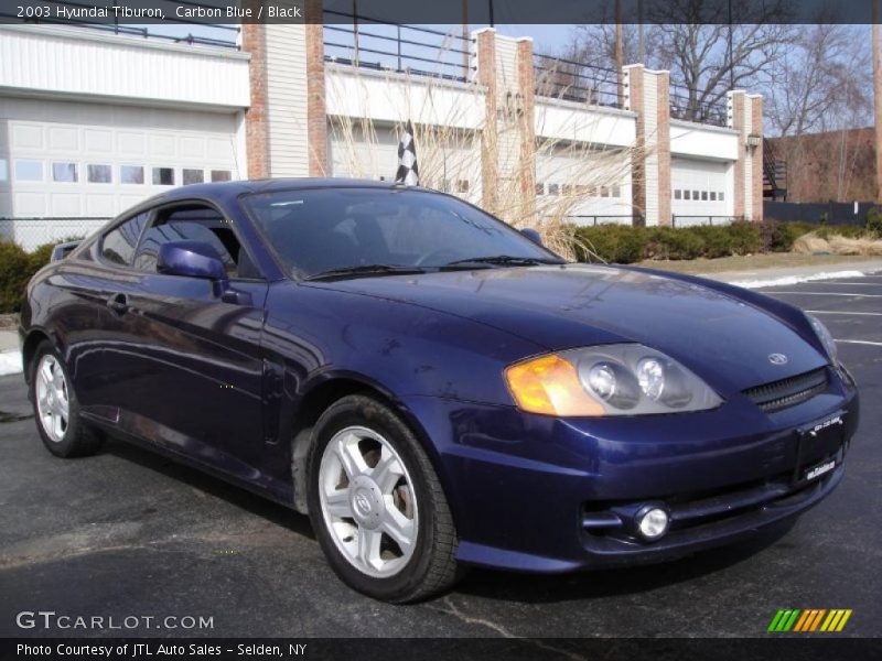 Carbon Blue / Black 2003 Hyundai Tiburon