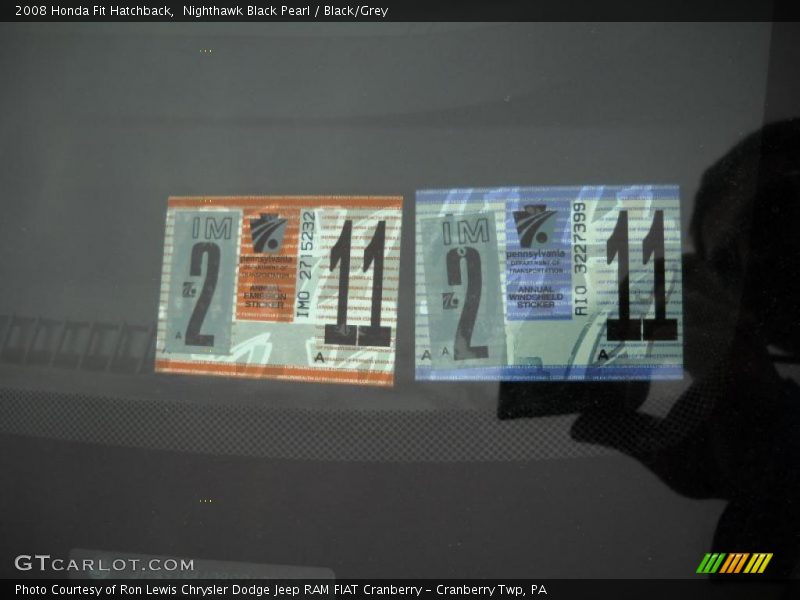 Nighthawk Black Pearl / Black/Grey 2008 Honda Fit Hatchback