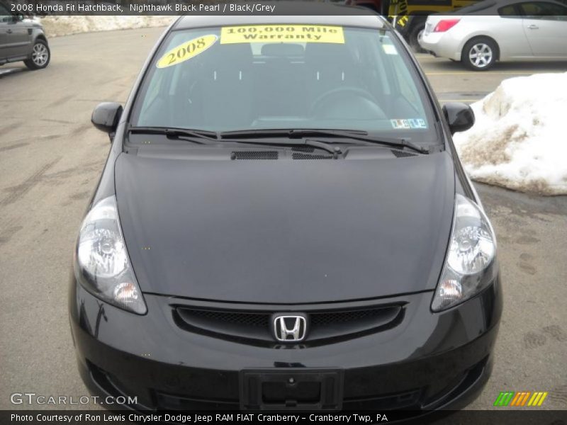Nighthawk Black Pearl / Black/Grey 2008 Honda Fit Hatchback