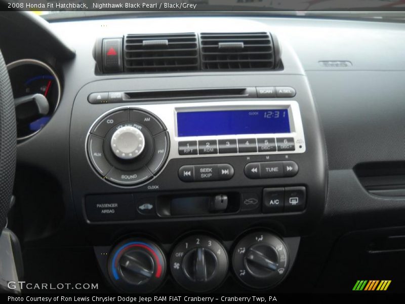 Nighthawk Black Pearl / Black/Grey 2008 Honda Fit Hatchback