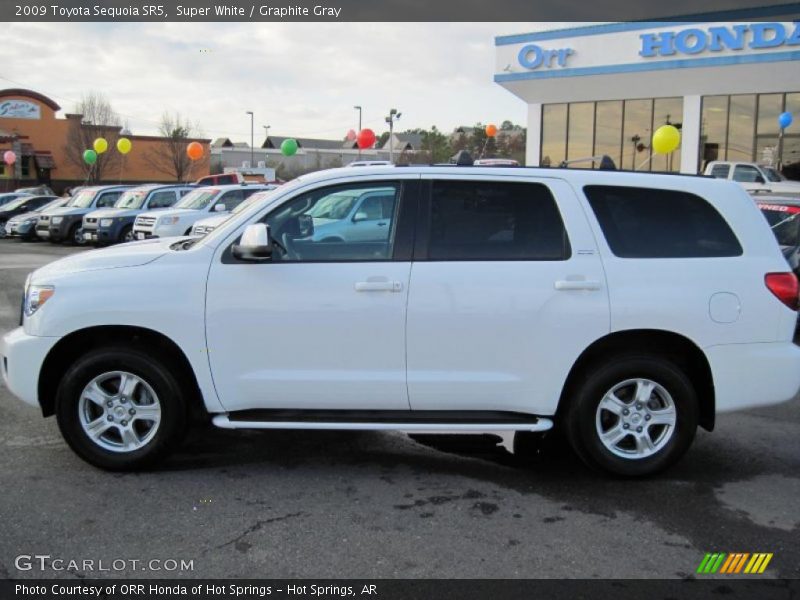 Super White / Graphite Gray 2009 Toyota Sequoia SR5