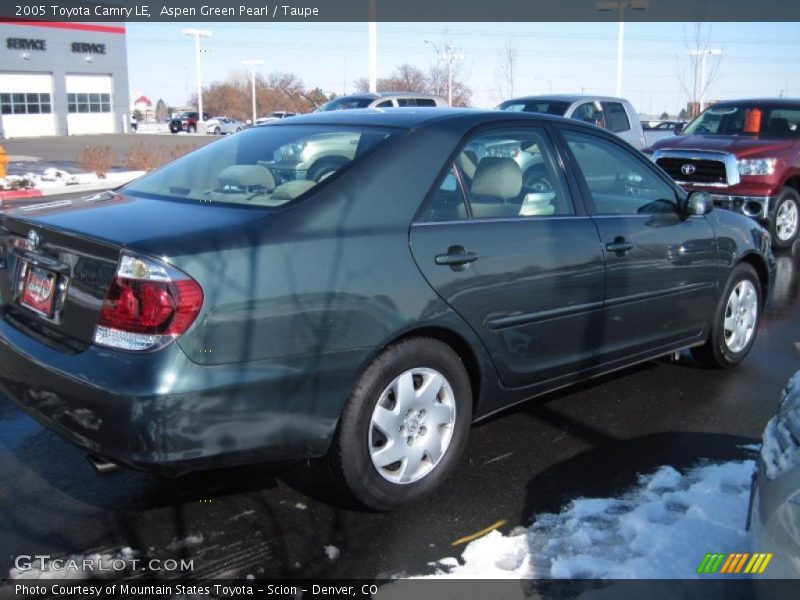 Aspen Green Pearl / Taupe 2005 Toyota Camry LE