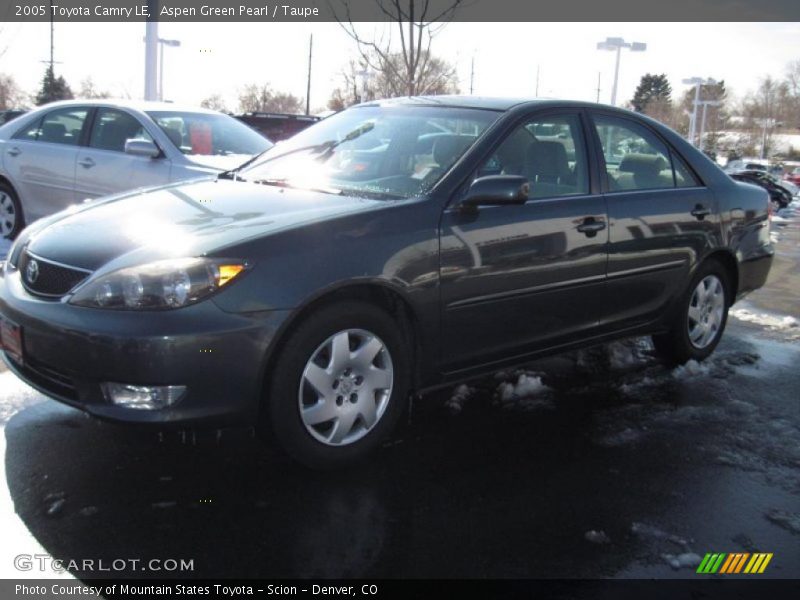 Aspen Green Pearl / Taupe 2005 Toyota Camry LE