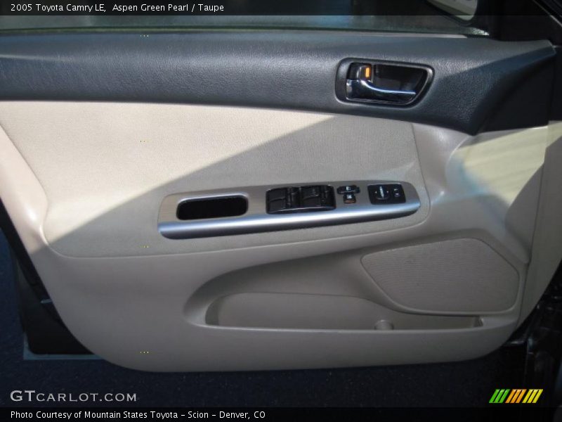 Aspen Green Pearl / Taupe 2005 Toyota Camry LE