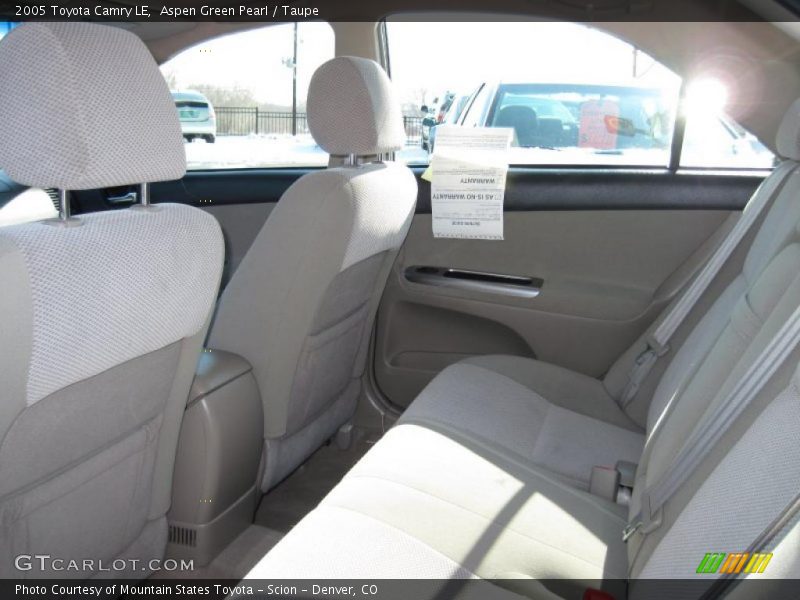 Aspen Green Pearl / Taupe 2005 Toyota Camry LE