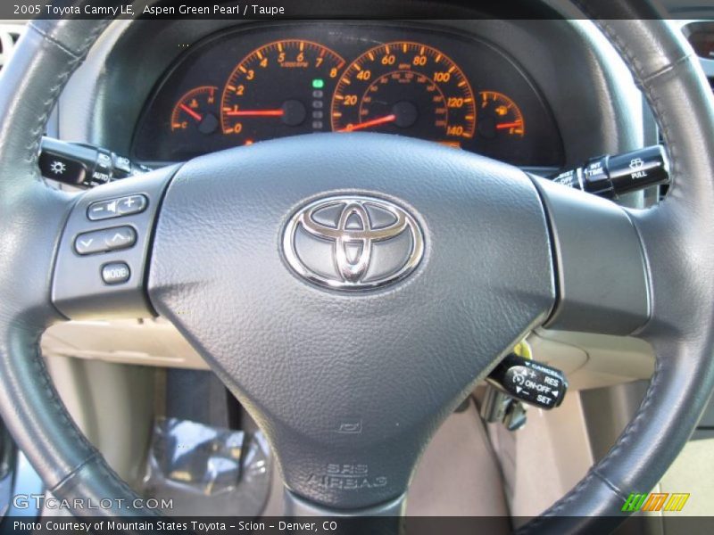 Aspen Green Pearl / Taupe 2005 Toyota Camry LE